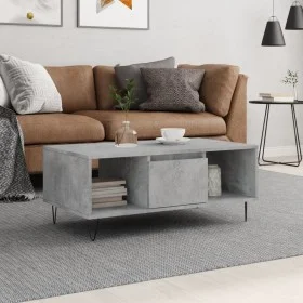 Mesa de centro madera contrachapada gris hormigón 90x50x36,5 cm de vidaXL, Mesas de centro - Ref: Foro24-830592, Precio: 61,1...
