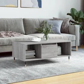 Gray Sonoma plywood coffee table 90x50x36.5 cm by vidaXL, Coffee table - Ref: Foro24-830586, Price: 61,90 €, Discount: %