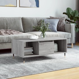 Sonoma Couchtisch aus grauem Sperrholz 90x50x36,5 cm von vidaXL, Couchtisch - Ref: Foro24-830586, Preis: 62,64 €, Rabatt: %