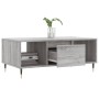 Mesa de centro madera contrachapada gris Sonoma 90x50x36,5 cm de vidaXL, Mesas de centro - Ref: Foro24-830586, Precio: 62,58 ...