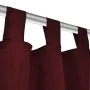 2 micro-satin curtains with burgundy loops, 140 x 225 cm by vidaXL, Curtains and curtains - Ref: Foro24-130363, Price: 35,24 ...