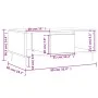 Mesa de centro madera contrachapada gris Sonoma 90x50x36,5 cm de vidaXL, Mesas de centro - Ref: Foro24-830586, Precio: 61,90 ...