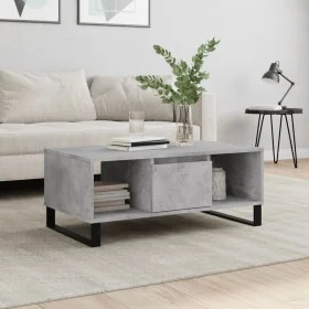 Mesa de centro madera contrachapada gris hormigón 90x50x36,5 cm de vidaXL, Mesas de centro - Ref: Foro24-830600, Precio: 60,3...
