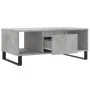 Plywood gray concrete coffee table 90x50x36.5 cm by vidaXL, Coffee table - Ref: Foro24-830600, Price: 61,13 €, Discount: %
