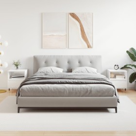 Bedside tables 2 units engineered wood white gloss 40x35x50 cm by vidaXL, Nightstands - Ref: Foro24-830609, Price: 78,35 €, D...