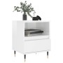 Bedside tables 2 units engineered wood white gloss 40x35x50 cm by vidaXL, Nightstands - Ref: Foro24-830609, Price: 78,35 €, D...
