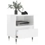 Bedside tables 2 units engineered wood white gloss 40x35x50 cm by vidaXL, Nightstands - Ref: Foro24-830609, Price: 77,39 €, D...