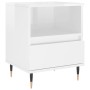 Nachttische 2 Stk. Holzwerkstoff weiß glänzend 40x35x50 cm von vidaXL, Nachttische - Ref: Foro24-830609, Preis: 78,35 €, Raba...