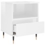 Bedside tables 2 units engineered wood white gloss 40x35x50 cm by vidaXL, Nightstands - Ref: Foro24-830609, Price: 78,35 €, D...