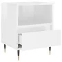 Bedside tables 2 units engineered wood white gloss 40x35x50 cm by vidaXL, Nightstands - Ref: Foro24-830609, Price: 77,39 €, D...
