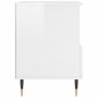 Bedside tables 2 units engineered wood white gloss 40x35x50 cm by vidaXL, Nightstands - Ref: Foro24-830609, Price: 78,35 €, D...