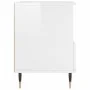 Bedside tables 2 units engineered wood white gloss 40x35x50 cm by vidaXL, Nightstands - Ref: Foro24-830609, Price: 77,39 €, D...
