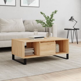 Sonoma Couchtisch aus Eichensperrholz 90x50x36,5 cm von vidaXL, Couchtisch - Ref: Foro24-830599, Preis: 60,71 €, Rabatt: %