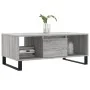 Mesa de centro madera contrachapada gris Sonoma 90x50x36,5 cm de vidaXL, Mesas de centro - Ref: Foro24-830602, Precio: 61,47 ...