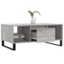 Mesa de centro madera contrachapada gris Sonoma 90x50x36,5 cm