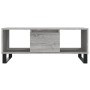 Mesa de centro madera contrachapada gris Sonoma 90x50x36,5 cm