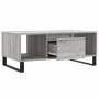 Mesa de centro madera contrachapada gris Sonoma 90x50x36,5 cm