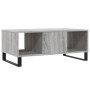 Mesa de centro madera contrachapada gris Sonoma 90x50x36,5 cm