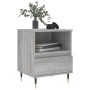 Sonoma Nachttisch aus grauem Holzwerkstoff 40x35x50 cm von vidaXL, Nachttische - Ref: Foro24-830616, Preis: 42,30 €, Rabatt: %