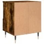 Engineered wood smoked oak bedside table 40x35x50 cm by vidaXL, Nightstands - Ref: Foro24-830614, Price: 40,51 €, Discount: %
