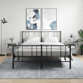 Nachttisch 2 Stk. Holzwerkstoff Sonoma grau 40x35x50 cm von vidaXL, Nachttische - Ref: Foro24-830649, Preis: 82,58 €, Rabatt: %