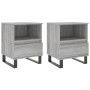 Nachttisch 2 Stk. Holzwerkstoff Sonoma grau 40x35x50 cm von vidaXL, Nachttische - Ref: Foro24-830649, Preis: 83,62 €, Rabatt: %