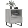 Bedside table 2 units engineered wood gray Sonoma 40x35x50 cm by vidaXL, Nightstands - Ref: Foro24-830649, Price: 82,58 €, Di...