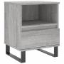 Bedside table 2 units engineered wood gray Sonoma 40x35x50 cm by vidaXL, Nightstands - Ref: Foro24-830649, Price: 82,58 €, Di...