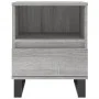 Bedside table 2 units engineered wood gray Sonoma 40x35x50 cm by vidaXL, Nightstands - Ref: Foro24-830649, Price: 82,58 €, Di...