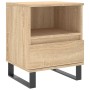Sonoma oak engineered wood bedside table 40x35x50 cm by vidaXL, Nightstands - Ref: Foro24-830642, Price: 54,45 €, Discount: %