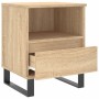 Sonoma oak engineered wood bedside table 40x35x50 cm by vidaXL, Nightstands - Ref: Foro24-830642, Price: 54,45 €, Discount: %