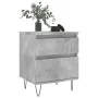 Bedside tables 2 units engineered wood gray concrete 40x35x50 cm by vidaXL, Nightstands - Ref: Foro24-830677, Price: 70,03 €,...