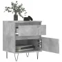 Bedside tables 2 units engineered wood gray concrete 40x35x50 cm by vidaXL, Nightstands - Ref: Foro24-830677, Price: 70,03 €,...