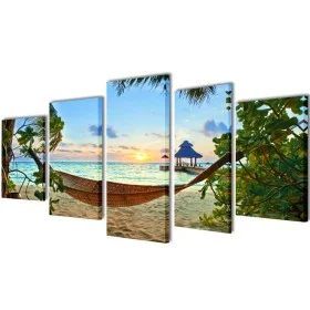 Decorative canvas set for hammock wall 200 x 100 cm by vidaXL, Posters, prints and visual art - Ref: Foro24-241563, Price: 47...
