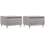 2 Stk. Couchtische aus Ingenieurholz Sonoma grau 50x46x35 cm von vidaXL, Couchtisch - Ref: Foro24-830857, Preis: 56,80 €, Rab...