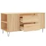 Center table made of Sonoma oak engineered wood, measuring 102x44.5x50 cm. by vidaXL, Coffee table - Ref: Foro24-830999, Pric...