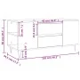 Center table made of Sonoma oak engineered wood, measuring 102x44.5x50 cm. by vidaXL, Coffee table - Ref: Foro24-830999, Pric...