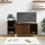 TV stand made of brown oak plywood, measuring 100x35x55 cm. by vidaXL, TV Furniture - Ref: Foro24-831315, Price: 59,93 €, Dis...