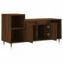 TV stand made of brown oak plywood, measuring 100x35x55 cm. by vidaXL, TV Furniture - Ref: Foro24-831315, Price: 59,93 €, Dis...