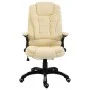 Silla de oficina de cuero sintético color crema by vidaXL, Office chairs - Ref: Foro24-20234, Price: 204,99 €, Discount: %