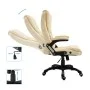 Silla de oficina de cuero sintético color crema by vidaXL, Office chairs - Ref: Foro24-20234, Price: 204,99 €, Discount: %