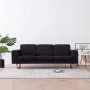 Black fabric 3-seater sofa by vidaXL, Sofas - Ref: Foro24-281390, Price: 443,69 €, Discount: %