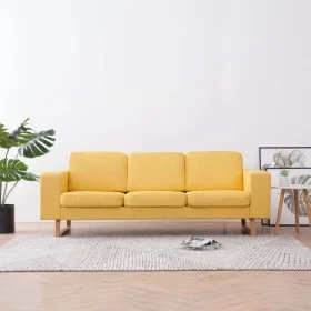 3-Sitzer-Stoffsofa in Gelb von vidaXL, Sofas - Ref: Foro24-281392, Preis: 428,45 €, Rabatt: %