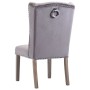 Esszimmerstuhl aus grauem Samt von vidaXL, Essstühle - Ref: Foro24-287951, Preis: 211,39 €, Rabatt: %