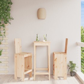 Hohe Küchenhocker 2 Stk. massives Kiefernholz 40x42x120 cm von vidaXL, Gartenstühle - Ref: Foro24-825352, Preis: 120,53 €, Ra...