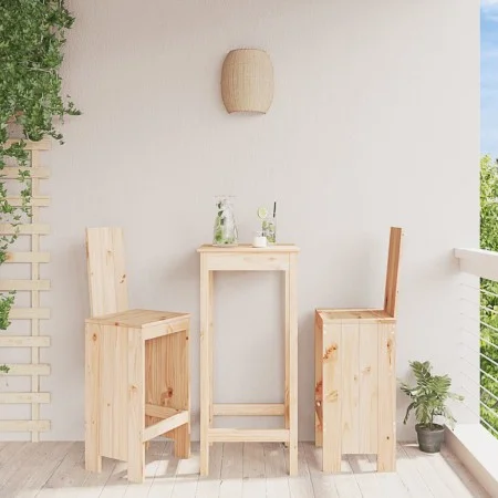 Hohe Küchenhocker 2 Stk. massives Kiefernholz 40x42x120 cm von vidaXL, Gartenstühle - Ref: Foro24-825352, Preis: 118,98 €, Ra...