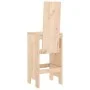 Taburetes altos de cocina 2 uds madera maciza pino 40x42x120 cm de vidaXL, Sillas de jardín - Ref: Foro24-825352, Precio: 118...