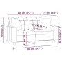 2-Sitzer-Sofa mit Kunstlederkissen rot rot 120 cm von vidaXL, Sofas - Ref: Foro24-3200801, Preis: 212,78 €, Rabatt: %