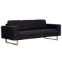 Zweiteiliges schwarzes Stoffsofa-Set von vidaXL, Sofas - Ref: Foro24-276863, Preis: 837,54 €, Rabatt: %