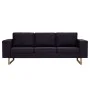 Juego de sofás 2 piezas de tela negro by vidaXL, Sofas - Ref: Foro24-276863, Price: 837,54 €, Discount: %